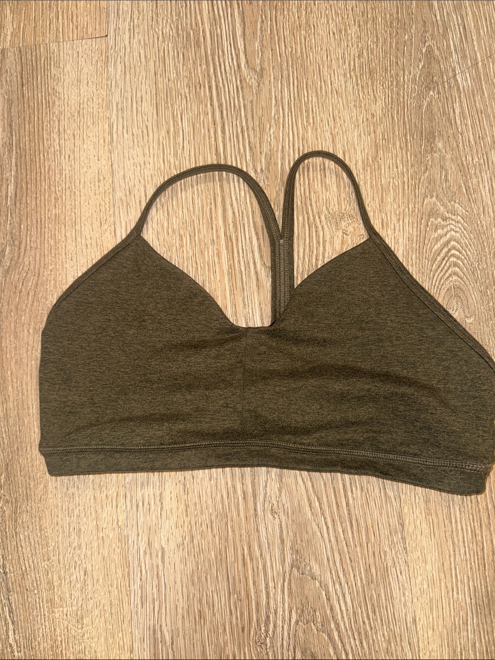 Olive Green Strappy Bralette - Women's Intimates